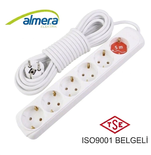 ALMERA 6LI GRUP PRİZ 5M  KL:24